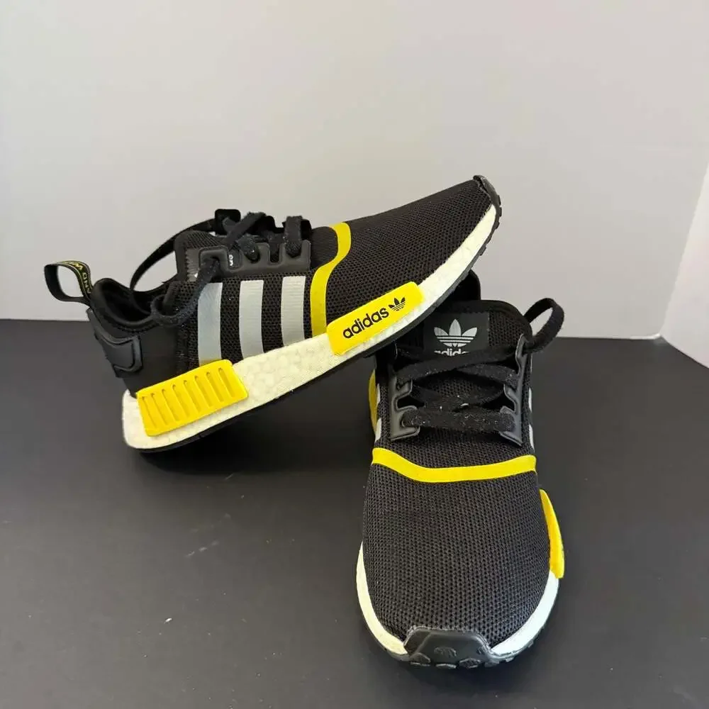 Adidas NMD‎ R1 Black Solar Yellow GV7183 Size 5.5